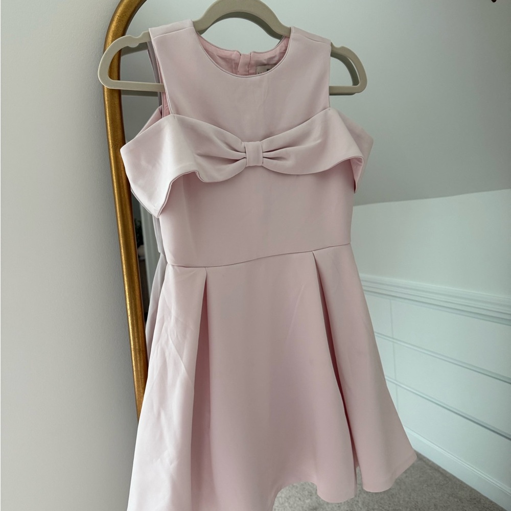 Elegant Pink Kids Dress with Bow